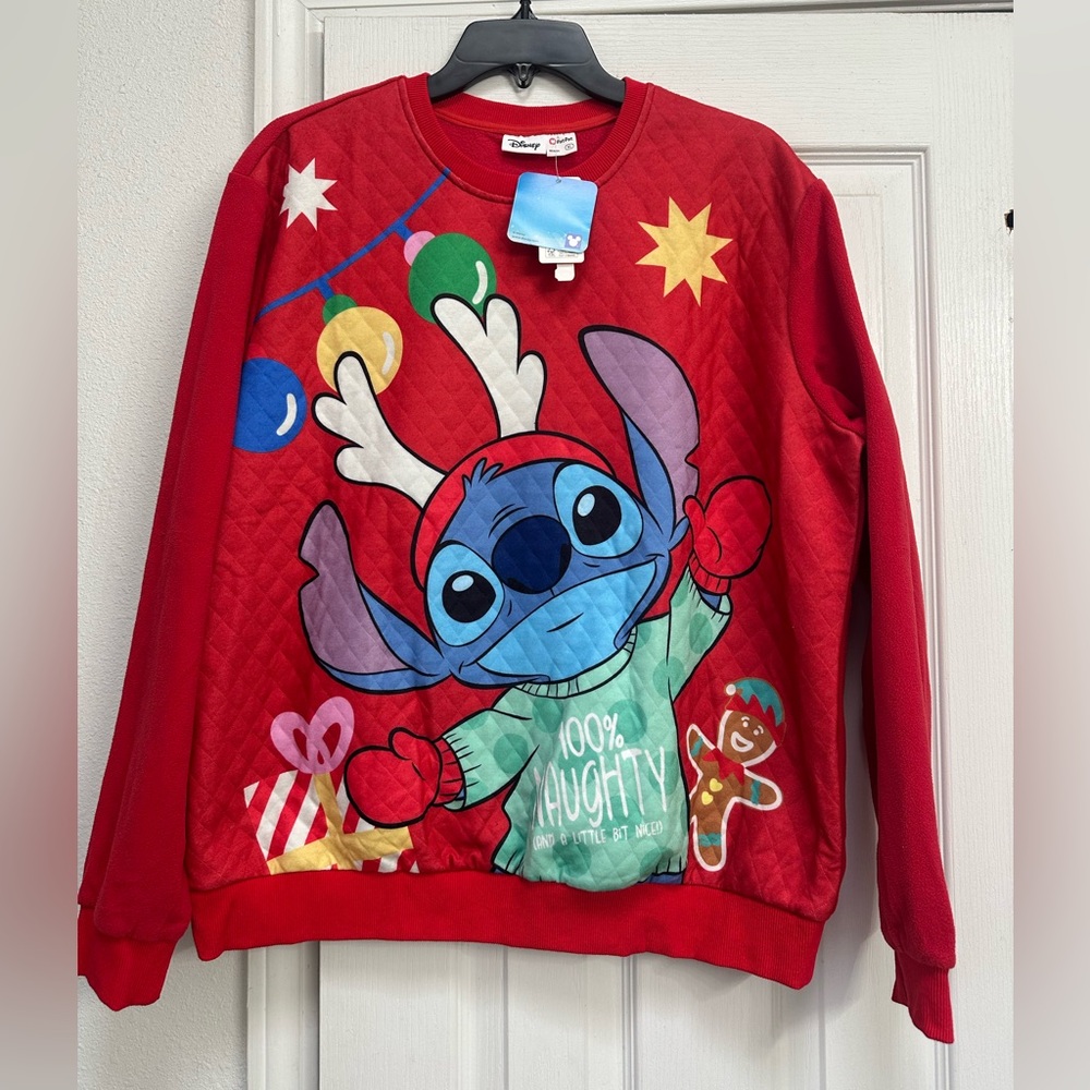 NWT Disney Naughty Stitch Sweatshirt XL